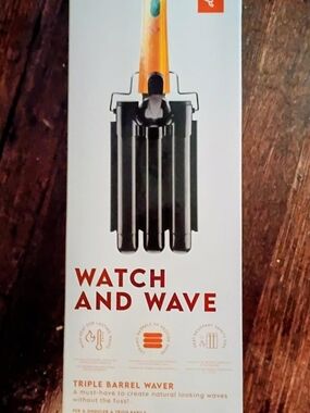 Triple Barrel Waver - Orange and Black Hair Styler